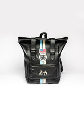 Sac à dos en cuir 24H Le Mans Ronnie noir